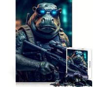 Puzzle Hippo Soldat pour Adolescents 1000 Pièces Jeu de logique et de développement du Sens de l'équilibre Découpe précise (50x75cm)