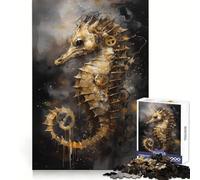 Puzzle Hippocampe Imagination 1000 Pièces pour Adolescents Jeu de Logique et de Train Décoration Murale Légère et Découpe Lisse (38x26cm)
