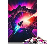 Puzzle Histoire de Vaisseau Spatial 500 Pièces pour Adultes Puzzles 500 Pièces Décoration Maison Unique et Cadeaux 500pcs (52x38cm)