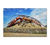 Puzzle Homard Canada Shediac Nouveau-Brunswick 200 pièces Jeu d'art Souvenir de Voyage 35x25CM
