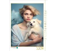 CALVENDO Puzzle Homme et Chien | 1000 Pièces Taille de la Lege 48 x 64 cm Puzzle Photo pour Heures de Bonheur