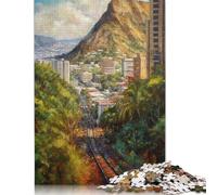 Puzzle Honolulu Art USA pour Adultes 1000 pièces Puzzle pour Adultes et Adolescents Jeu Familial 1000 pièces (38 x 26 cm)