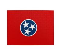 Puzzle horizontal en bois 500 pièces avec drapeau de l'État du Tennessee pour développer des compétences pratiques pour se détendre et interagir parent-enfant