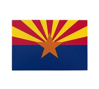 Puzzle horizontal en bois avec drapeau de l'Arizona - 1000 pièces - Relaxation et amélioration des compétences et de la concentration