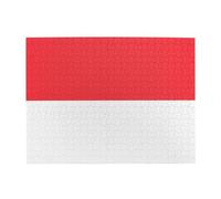 Puzzle horizontal en bois avec drapeau indonésien de 500 pièces pour développer les compétences pratiques pour se détendre et interagir parent-enfant
