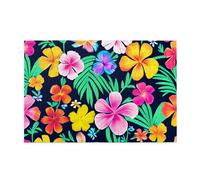 Puzzle horizontal en bois avec fleurs colorées de 1000 pièces pour se détendre et améliorer les compétences et la concentration