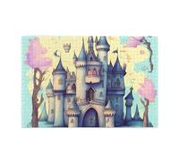 Puzzle horizontal en bois de 1000 pièces - Château de conte de fées - Relaxation et amélioration des compétences et de la concentration