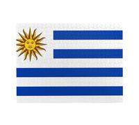 Puzzle horizontal en bois Drapeau de l'Uruguay 500 pièces Développe les compétences pratiques pour se détendre et interagir parent-enfant