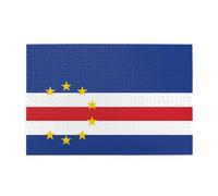 Puzzle horizontal en bois Drapeau du Cap-Vert 1000 pièces Détendez-vous et améliorez les compétences et la concentration