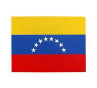 Puzzle horizontal en bois Drapeau du Venezuela de 500 pièces pour développer des compétences pratiques pour se détendre et interagir parent-enfant