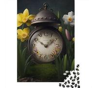 Puzzle Horloges Artistiques, Défi Difficile, Puzzle en Carton 100% Recyclé pour Adultes, Cadeaux d'halloween, 1000 pièces (38 x 26 cm)