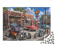 Puzzle Hot Rod américain rétro Rétro 1000 Pièces, Casse-tête Adulte