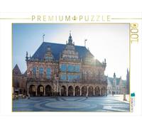 Puzzle · Hôtel de Ville sur la Place du marché de Brême | La somptueuse Renaissance de la Weser et la statue de Roland… · 1000 pièces · Format assemblé 64 × 48 cm · CALVENDO Puzzle