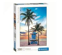 Clementoni – Puzzle pour adultes 500 pièces HQC Miami Beach, Florida – Fabriqué en Italie 35568