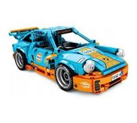 Puzzle HSLA Blocs assemblés de modèle de voiture Porsche Lego Jaune