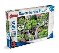 Ravensburger - Puzzle Enfant - 100 pièces XXL - l'incroyable Avenger Hulk - Fille ou garçon dès 6 Ans - Puzzle de qualité supérieure - Marvel - 12004119