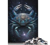 Puzzle Husky coloré de 1 000 pièces pour Adolescents Adultes. Puzzle pour s'amuser en Famille et Passer Une soirée Jeux. 1 000 pièces (75 x 50 cm).