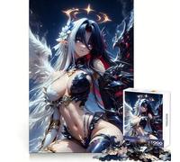 Puzzle Hybride Ange et démon 1000 pièces Développe la logique, favorise la Concentration et Offre Un Cadeau attentionné et précis (38x52cm)