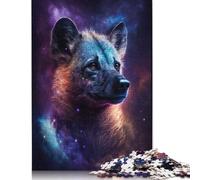 Puzzle Hyène Africaine Galaxy Art pour Adultes, 500 Pièces, Puzzle pour Adultes et Ados (52x38cm)