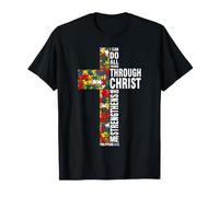 Puzzle « I Can Do All Things Through Christ Christian Autism » T-Shirt
