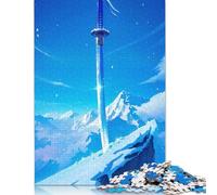 Puzzle Iceberg Sword pour adultes, puzzle 1000 pièces pour adultes, puzzle en bois drôle, jeu de décompression 1000 pièces (75 x 50 cm)