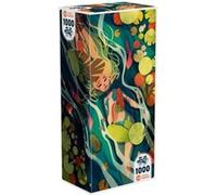 IELLO - Puzzle Universe - Shallow Waters - 1000 pièces - Rivière apaisante aux nénuphars colorés - Illustration Mara Surleau - Soft Touch - Fabriqué en Europe