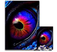 Puzzle Œil de Dragon Bleu 14 pièces Puzzle Difficile pour Adultes pour la Famille et Les Amis Convient aux Enfants de 14 Ans et Plus 1 000 pièces (38 x 26 cm)