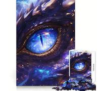 Puzzle Œil de Dragon Cosmique de l'univers pour Adultes 1000 Pièces Exercice Mental Détente Agréable Cadeau d'anniversaire (38x26cm)