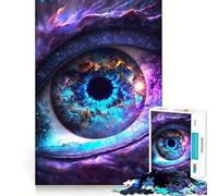 Puzzle Œil de Dragon de l'univers 1000 pièces pour Adolescents Jeu Stimulant Le Cerveau Emboîtement précis sans espaces Activité relaxante en Groupe à l'intérieur (50x75cm)