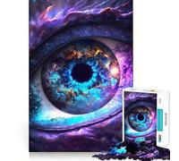 Puzzle Œil de Dragon de l'univers pour Adultes,1000 Pièces,Jeu de Réflexion,Cadeau,Découpe de Haute Précision,Activité Relaxante à Partager en Intérieur (38x52cm)