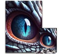 Puzzle Œil de Dragon en colère Puzzle Difficile pour Adultes pour la Famille et Les Amis adapté aux Enfants de 14 Ans 1 000 pièces (75 x 50 cm)