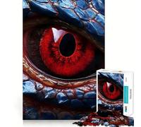 Puzzle Œil de Dragon Rouge 1000 pièces pour Adolescents, Jouet d'exercice Mental, Design apaisant, Cadeau précieux Assembler (50x75cm)