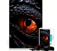 Puzzle Œil de Dragon Rouge 1000 Pièces pour Adolescents Stimule la mémoire Détente et Amusement garantis Bords Lisses Liste de souhaits du Père Noël (38x52cm)