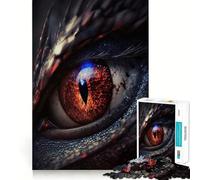 Puzzle Œil de Dragon Rouge pour Adultes, 1000 Pièces, Casse-tête, Loisirs Domicile, Image Assembler, Cadeau d'anniversaire (38x52cm)