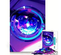 Puzzle Œil de Fille Anime pour Adultes 1000 Pièces Jeu de Mémoire Assemblage Solide et Sécurisé Jeu de Développement des Connexions Significatif (38x52cm)