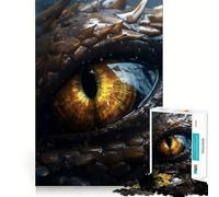 Puzzle Œil de Topaze Dragon Tonnerre 1000 Pièces Adultes Cadeau Renforcement des Liens Moments de sérénité Qualité supérieure Idéal pour Les fêtes de Fin d'année 38x52cm