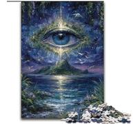 Puzzle Œil Mystérieux 1000 pièces, Jeu éducatif et décompressant pour Anniversaire et Noël (50x75cm)