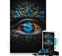 Puzzle Œil Mystique 1000 Pièces pour Adultes Jeu de Réflexion pour Partager Un Moment de Lien Découpe Soigneuse Surprise d'anniversaire (50x75cm)