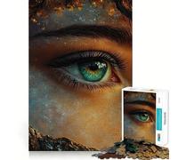 Puzzle Œil Mystique et Nature pour Adolescents 1000 Pièces Développement de la Mémoire Design Calme et Détente Cadeau Classique (50x75cm)