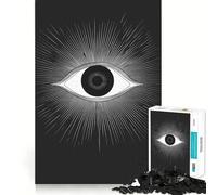 Puzzle Œil Qui voit Tout pour Adultes,1000 pièces,Jeu de réflexion et d'exercice,sans Espace,Ajustement Parfait,activité de Partage pour Les Proches (38x52cm)