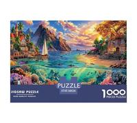 Puzzle Île d'Okinawa 1000 Pièces pour Adults Adolescents Et Enfants - Difficile Puzzles Jeu De Patience en Famille 38x26cm/1000pcs