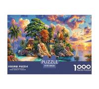 Puzzle Île d'Okinawa 1000 Pièces pour Adults Adolescents Et Enfants - Difficile Puzzles Jeu De Patience en Famille 38x26cm/1000pcs