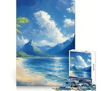 Puzzle Île Tropicale de Rêve 1000 Pièces pour Adultes Développe la Logique Se détend Facilement Assemblage sécurisé (38x26cm)