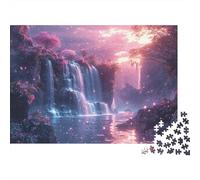 Puzzle Îles flottantes, Cascades pour Adultes,1000pcs (75x50cm),Jeu ÉduChatif,décoration De La Maison,