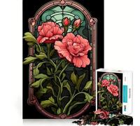 Puzzle Œillet en Vitrail pour Adolescents 1000 Pièces Jeu de Logique Transparent Amusant et Paisible Découpe Parfaite Surprise Chaleureuse 38x26cm