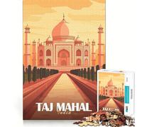 Puzzle illustrant Le Taj Mahal pour Adolescents, 1000 pièces, Jeu de logique, Passe-Temps à la Maison, découpe précise, Cadeau de fête 38x52cm