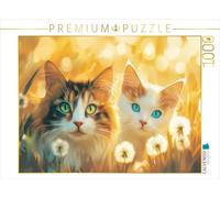 CALVENDO Puzzle Cats Illustrations | 1000 pièces Taille de la Pose 64 x 48 cm Puzzle Photo pour des Heures heureuses
