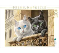 CALVENDO Puzzle Illustrations de Chats | 1000 pièces Taille de la Pose 64 x 48 cm Puzzle Photo pour des Heures heureuses