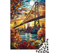 Puzzle Illustré 1000 Pièces avec Golden Gate Serenity, 52x38cm/1000pcs
