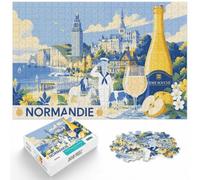 Puzzle Illustré 1000 Pièces avec Normandie Travel, 1000pcs (70x50cm) | Pour une pause tranquille entre semaine et w nd : ce puzzle adulte 1000 pièces associe concentration et détente.